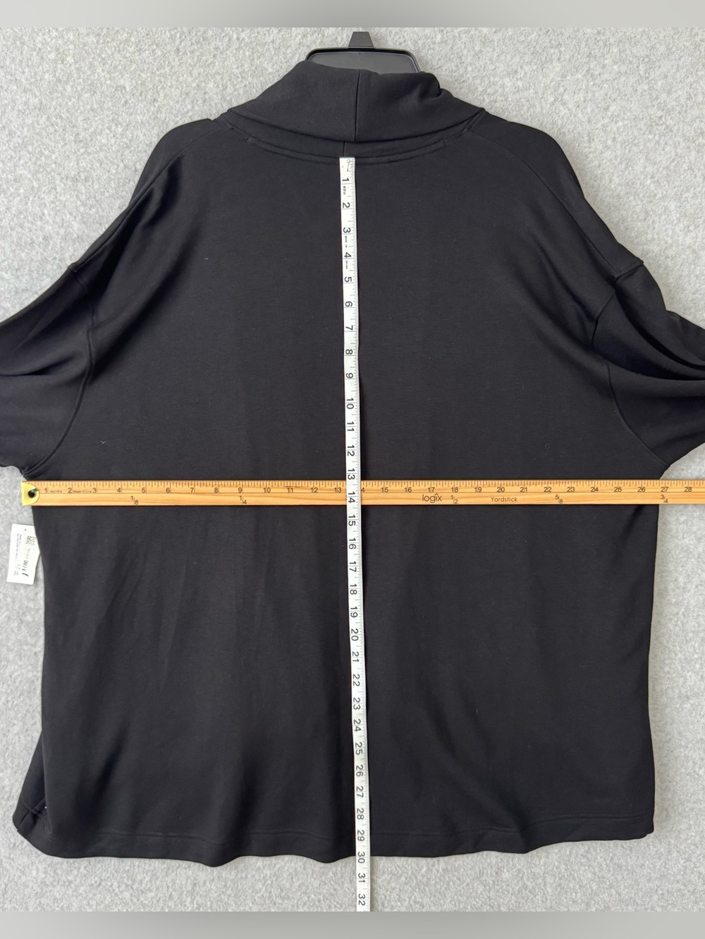 Old Navy Womens Cardigan Live In Open Front Wrap Sz 2X Black Casual Comfort NWT - Picture 13 of 14